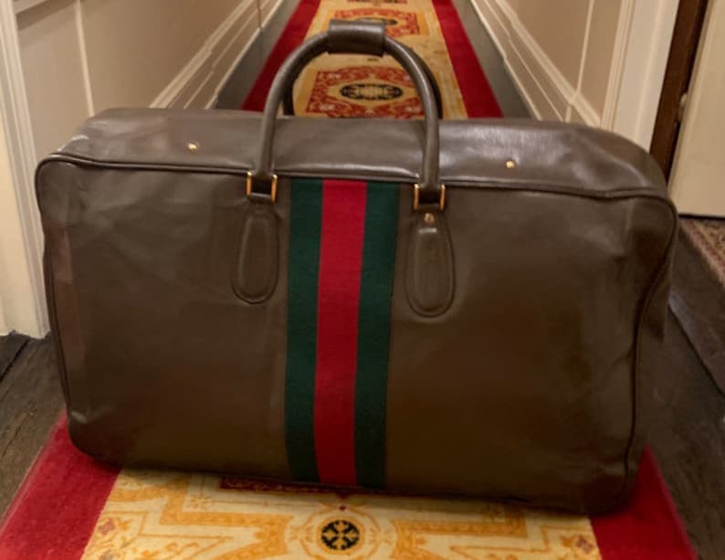 Vintage Gucci Luggage Travel Bags w/2 Trains - All from the 80's