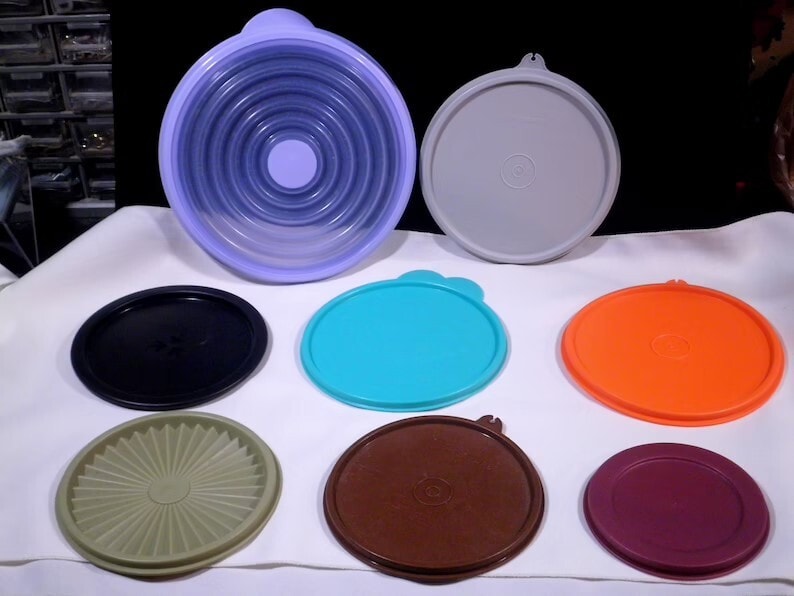 Vintage Tupperware Servalier Replacement Lids- You Choose Size & Color