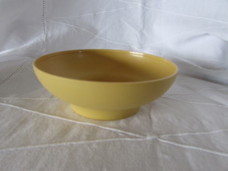 Vintage Tupperware Extra Large Bowl Mustard Yellow Tupperware 