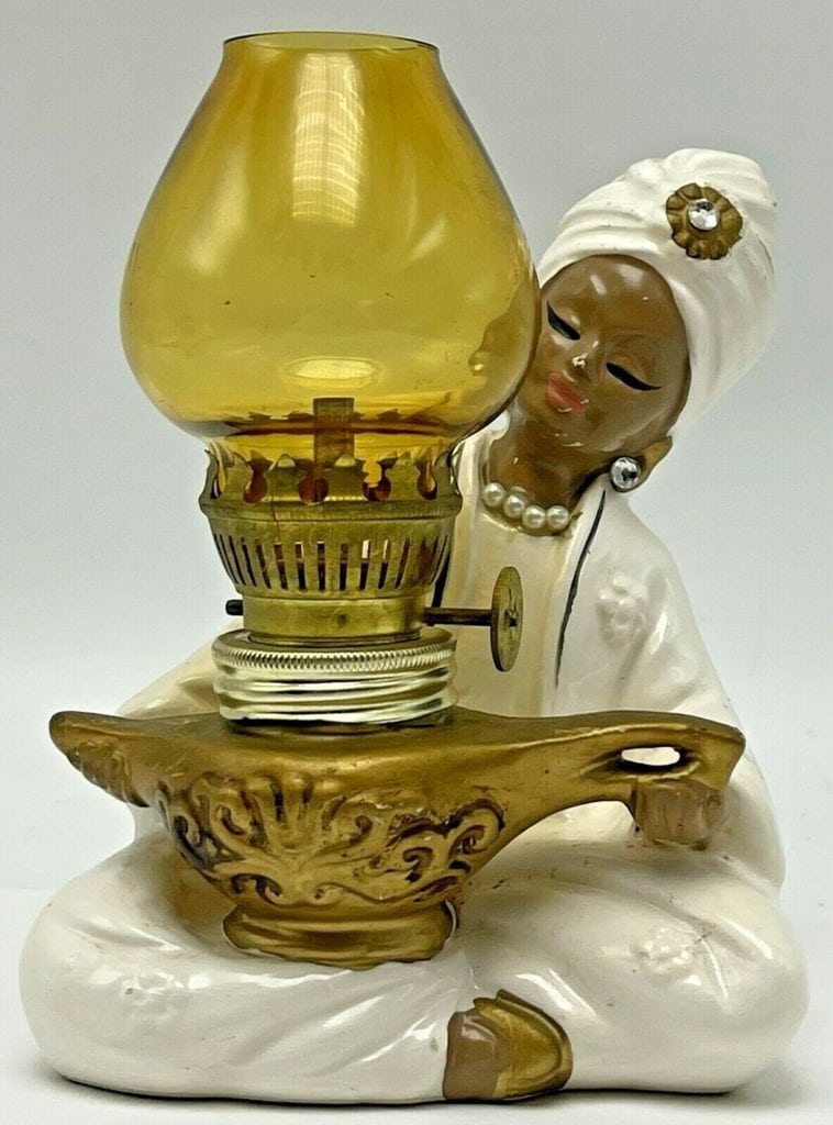 Accents, Small Brass Oil Lamp